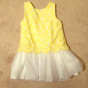 Janie and Jack yellow lace dress
